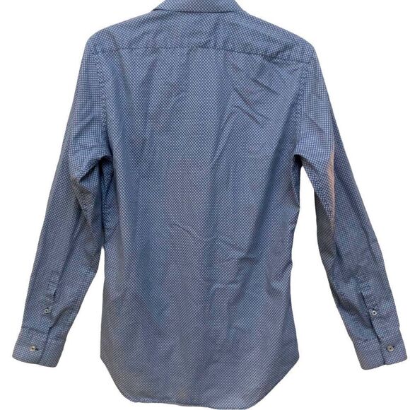 TM LEWIN SHIRT, BUTTON Down, Blue Size 16/34 - Picture 2 of 7